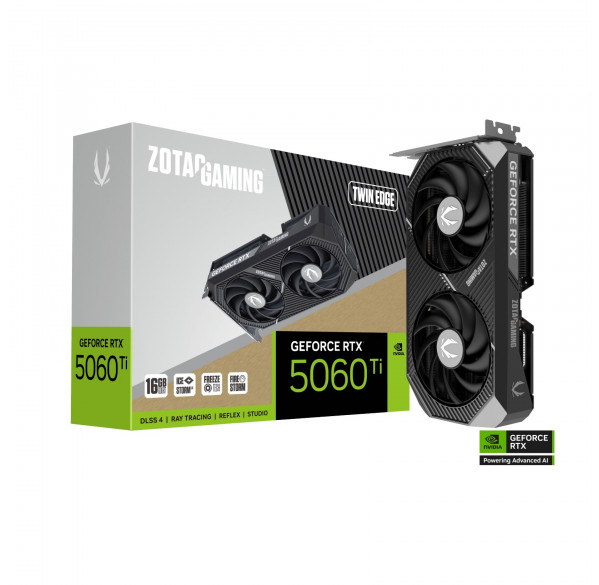 Видеокарта Nvidia RTX 5060 TI 16GB ZOTAC Gaming Twin Edge