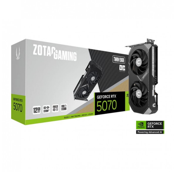 Видеокарта Nvidia RTX 5070 12GB ZOTAC Gaming Twin Edge
