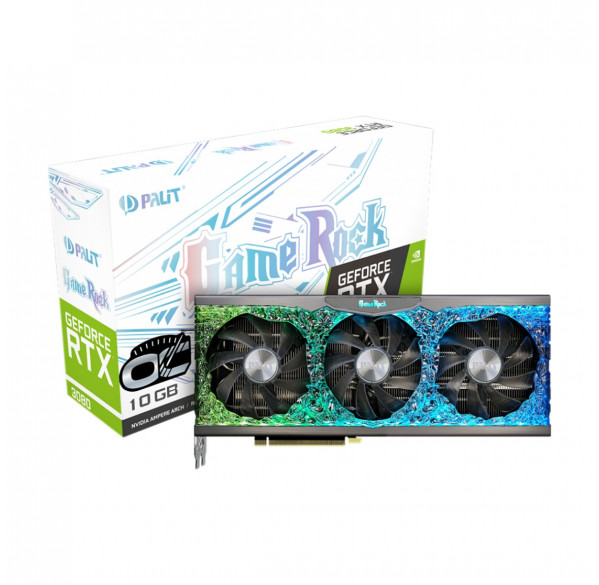 Видеокарта Nvidia RTX 3080 10GB Palit GameRock OC Б/У