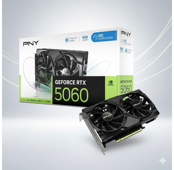 Видеокарта Nvidia RTX 5060 8GB PNY Dual Fan