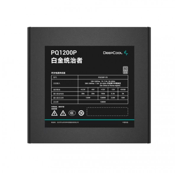 Блок питания для ПК 1200W Deepcool PQ1200P 80+ Platinum Блок питания для ПК 1200W Deepcool PQ1200P 80+ Platinum