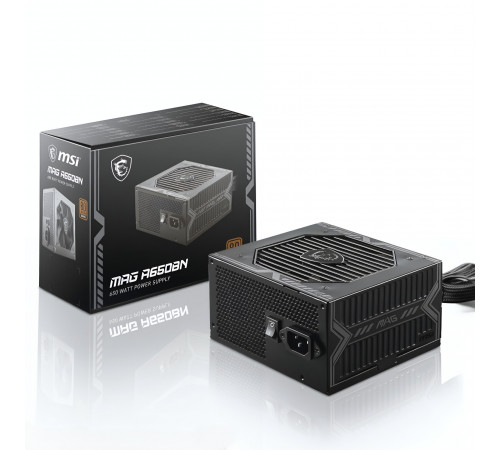 Блок питания для ПК  650W MSI MAG A650BNL (80 PLUS BRONZE)