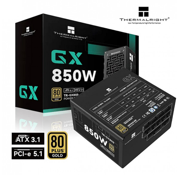 Блок питания для ПК 850W Thermalright TR-GX850 80+ Gold, модульный Блок питания для ПК 850W Thermalright TR-GX850 80+ Gold, модульный