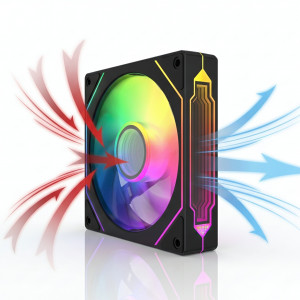 Кулер для корпуса ПК 3D 4PRO стандартный 120мм, ARGB