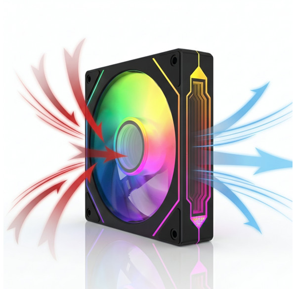 Кулер для корпуса ПК 3D 4PRO стандартный 120мм, ARGB