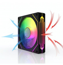 Кулер для корпуса ПК 3D 4PRO реверсивный 120мм, ARGB