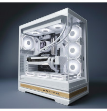 Корпус для ПК Bubalus Forest Language аквариум, белый