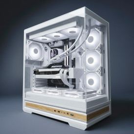 Корпус для ПК Bubalus Forest Language аквариум, белый