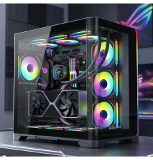 Корпус для ПК Coolman 3D, изогнутый аквариум