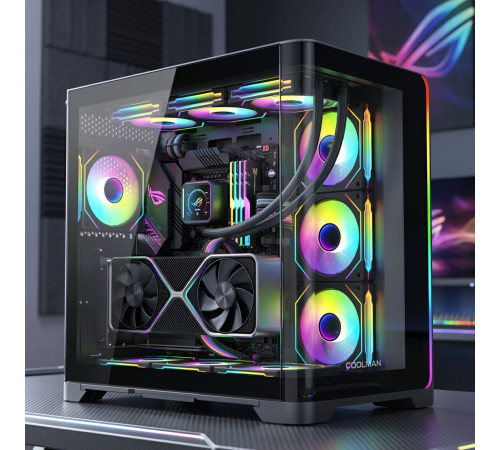 Корпус для ПК Coolman 3D, изогнутый аквариум