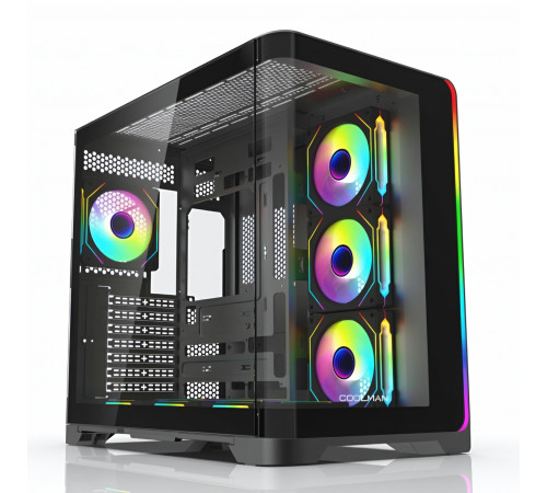 Корпус для ПК Coolman 3D, изогнутый аквариум