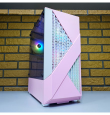 Корпус для ПК Evesky PINK + 4 RGB кулера