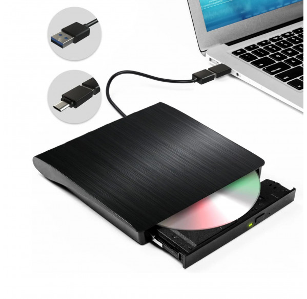 Дисковод внешний DVD-RW HAYSENSER HY-DRW08 USB-A+C Дисковод внешний DVD-RW HAYSENSER HY-DRW08 USB-A+C