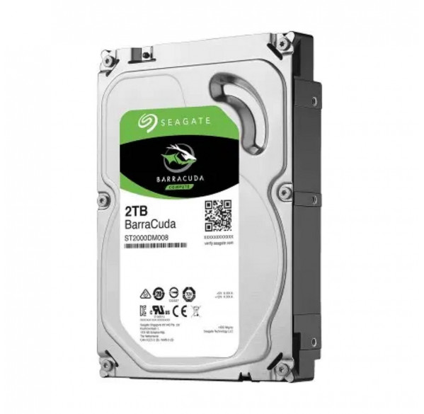 Накопитель жесткий диск HDD 3.5”  2TB Seagate Barracuda, б/у