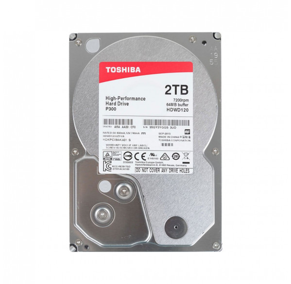 Накопитель жесткий диск HDD 3.5”  2TB Toshiba, б/у