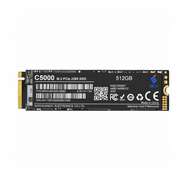 Накопитель твердотельный SSD M.2 NVMe  512GB SCY C5000, GEN 4.0, OEM