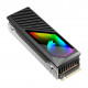 Радиатор для SSD M.2 NVMe AOSOR CM-M2F с 3D ARGB подсветкой, чёрный