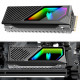 Радиатор для SSD M.2 NVMe AOSOR CM-M2F с 3D ARGB подсветкой, чёрный