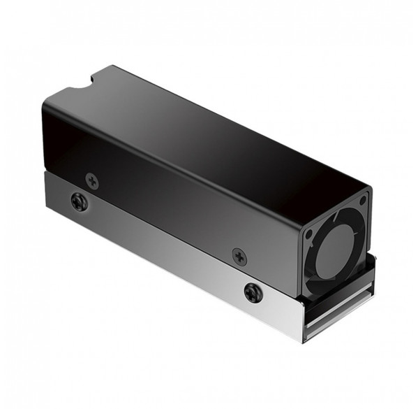 Радиатор для SSD M.2 NVMe JIUSHARK M.2-TWO c кулером, чёрный
