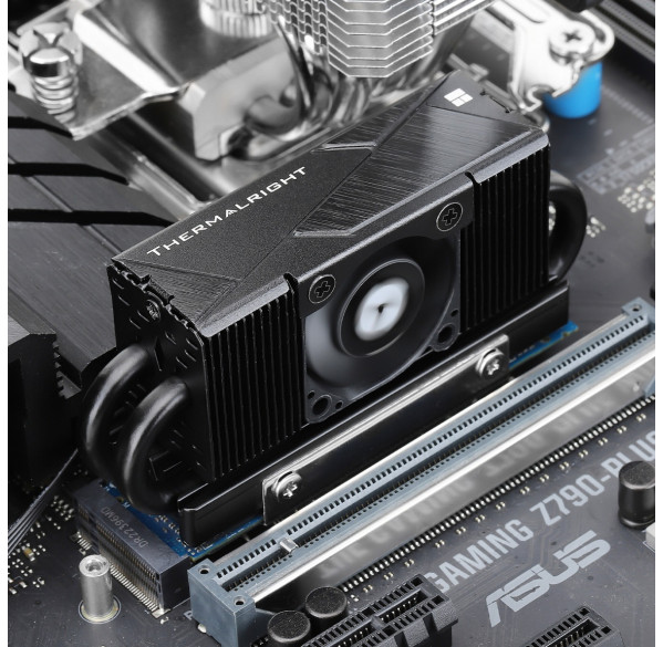 Радиатор для SSD M.2 NVMe Thermalright HR-10 2280 PRO с кулером, чёрный
