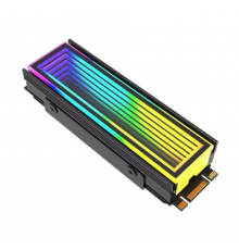 Радиатор для SSD M.2 NVMe с 3D ARGB подсветкой, чёрный