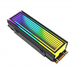 Радиатор для SSD M.2 NVMe с 3D ARGB подсветкой, чёрный
