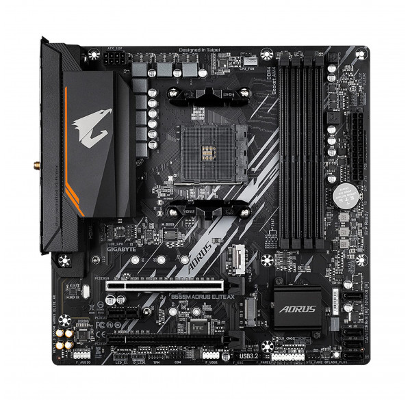 Материнская плата (AM4) B550M AORUS Elite AX WIFI DDR4 Материнская плата (AM4) B550M AORUS Elite AX WIFI DDR4