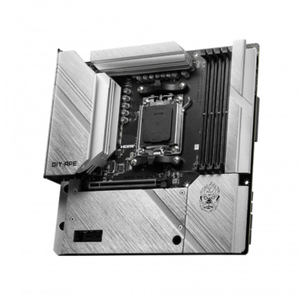 Материнская плата (AM5) B650M MSI APE WIFI DDR5 (подключение кабелей на задней стороне) Материнская плата (AM5) B650M MSI APE WIFI DDR5 (подключение кабелей на задней стороне)