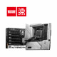 Материнская плата (AM5) B650M MSI APE WIFI DDR5 (подключение кабелей на задней стороне)