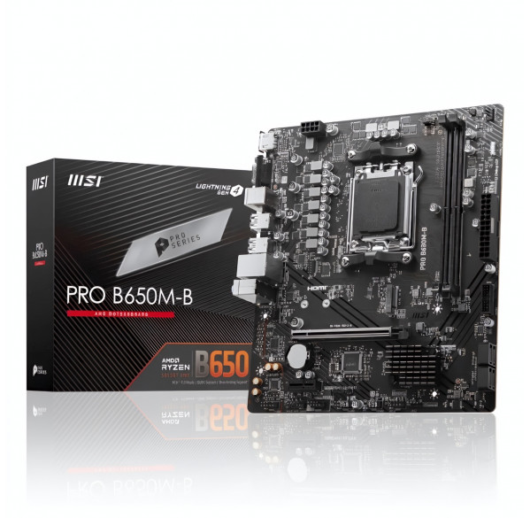Материнская плата (AM5) B650M-B MSI PRO DDR5
