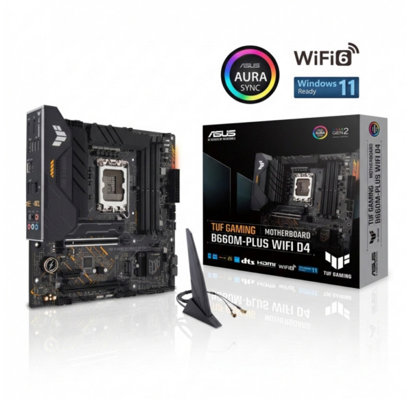 Материнская плата (12-13-14 GEN) B660M-Plus WIFI D4 ASUS TUF Gaming, DDR4