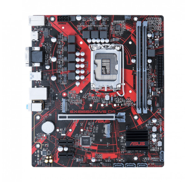 Материнская плата (12-13-14 GEN) B660M ASUS, DDR4, OEM