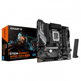 Материнская плата (12-13-14 GEN) B760M Gigabyte Gaming X AX WIFI, DDR4