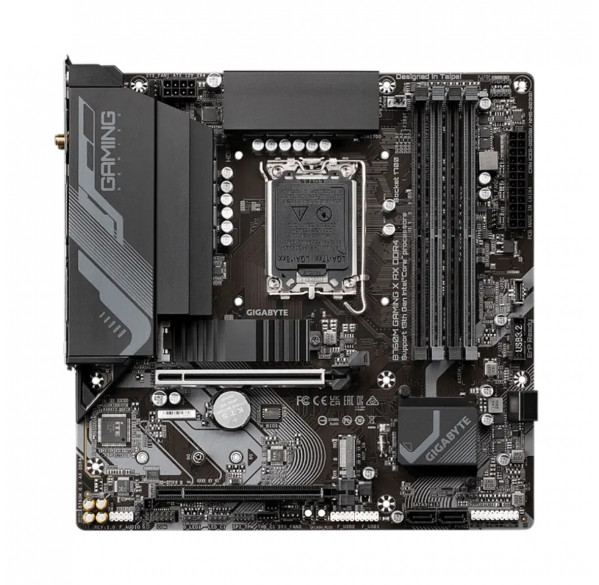 Материнская плата (12-13-14 GEN) B760M Gigabyte Gaming X AX WIFI, DDR4