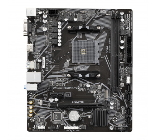 Материнская плата (AM4) A520 - Gigabyte A520M K V2 (2×DDR4)