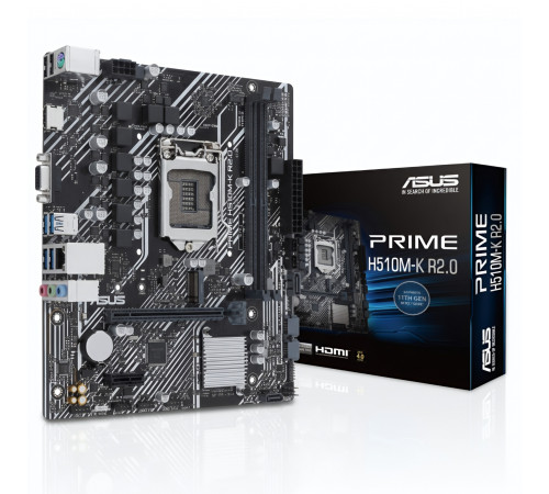 Материнская плата (10-11 GEN)  H510 - ASUS Prime H510M-K R2.0 (2×DDR4)