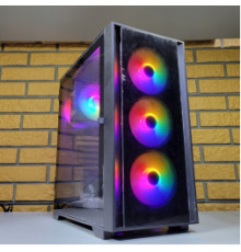 Корпус для ПК Aerocool Black Glass + 4 LED кулера Корпус для ПК Aerocool Black Glass + 4 LED кулера