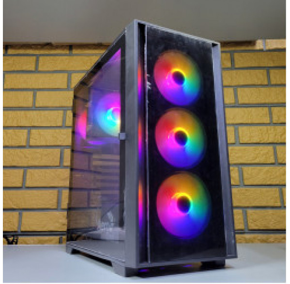 Корпус для ПК Aerocool Black Glass + 4 LED кулера Корпус для ПК Aerocool Black Glass + 4 LED кулера