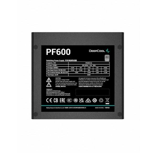 Блок питания Deepcool PF600 600W 80+