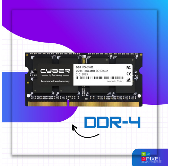 Оперативная память Cyber для ноутбука DDR4 8 GB 3200MHz