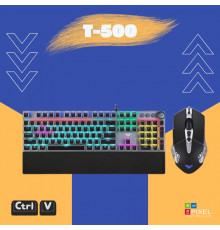 Клавиатура и мышь механическая AULA T-500 RGB