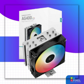 Кулер процессорный башенный Deepcool AG400 LED 4-ТРУБКИ 1151/1200/1700/AMD