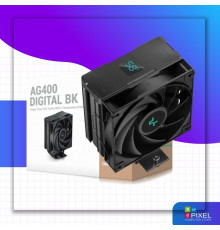 Кулер процессорный башенный Deepcool AG400 DIGITAL BK 4-ТРУБКИ