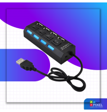 USB Hub разветвитель на 4 USB с выключателями