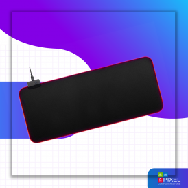 Коврик для стола mousepad 900x400 чёрный с RGB подсветкой