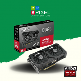 Видеокарта Asus AMD Radeon RX-7600 XT 16 ГБ DUAL