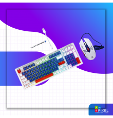 Клавиатура и мышь проводное T-Wolf TF610 LED WHITE