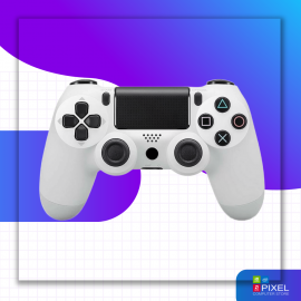 Беспроводной джойстик для PS4-ПК-Android-iPhone (Bluetooth Геймпад) Белый