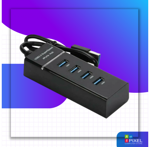 Переходник USB HUB 4-ПОРТА 3.0 120см