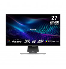 Монитор 27" MSI MPG, (4K @ 160Hz), (FHD @ 320Hz), miniLED, игровой